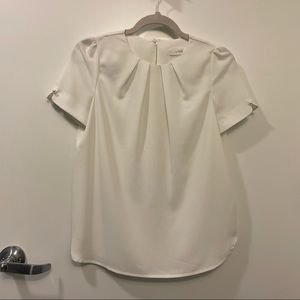 Office look white blouse korean fashion